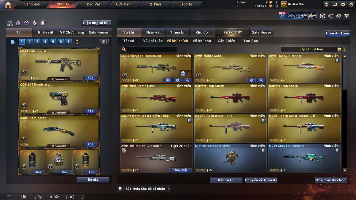 shop acc cf uy tin gia re